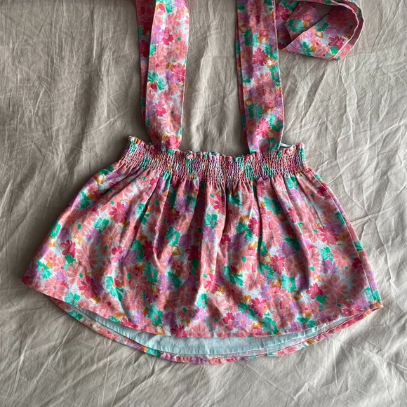 Something Navy Floral Tie Shoulder Top Pink/Floral Size XXS New without Tag - Picture 5 of 7